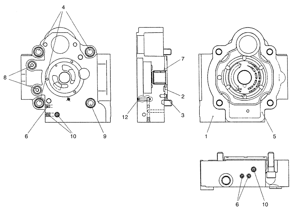 Схема запчастей Case CX36B - (07-024) - COVER ASSY (35) - HYDRAULIC SYSTEMS