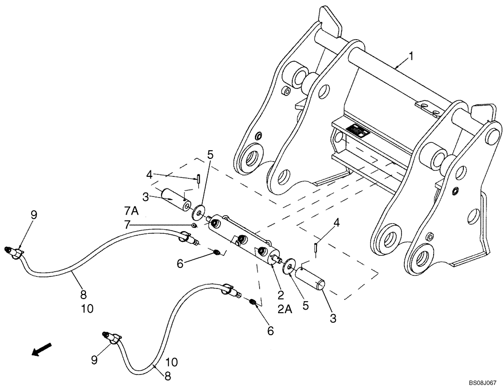 Схема запчастей Case 621E - (09-18) - COUPLER, HYDRAULIC - XT - CNH (09) - CHASSIS