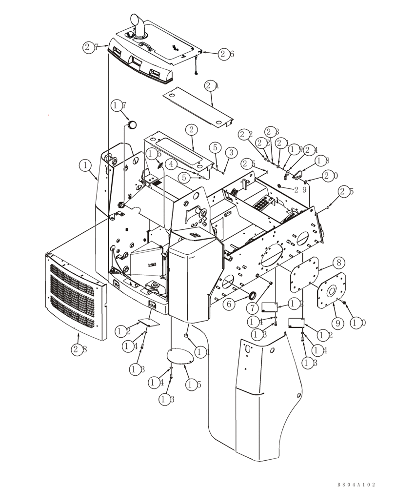 Схема запчастей Case 40XT - (09-10) - CHASSIS (09) - CHASSIS