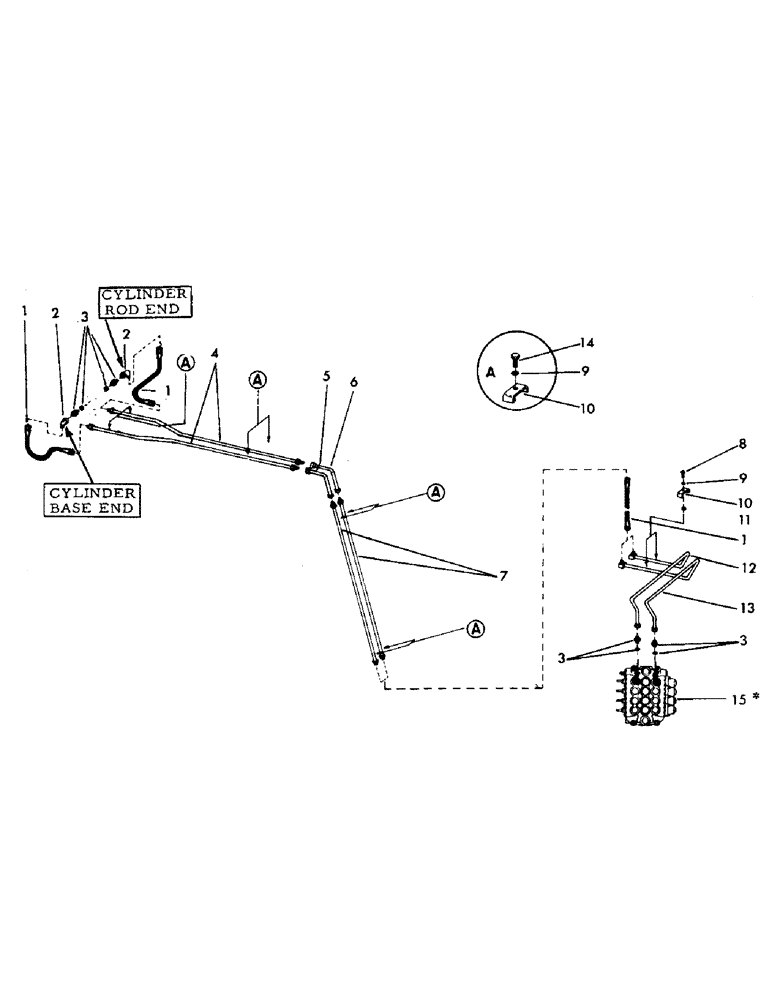 Схема запчастей Case 40YC - (G06) - VALVE TO TOOL CYLINDER AND RETURN FOR "Y" BOOM, (USED ON (07) - HYDRAULIC SYSTEM