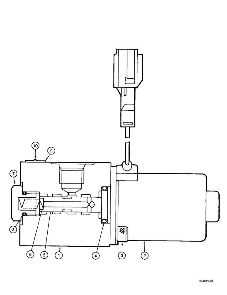 Схема запчастей Case 9010B - (8-120) - FREE SWING SOLENOID VALVE (08) - HYDRAULICS