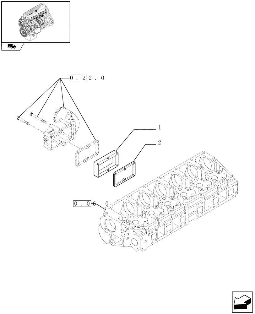 Схема запчастей Case F3AE0684S E908 - (0.36.02) - INTAKE MANIFOLD (504236520) 