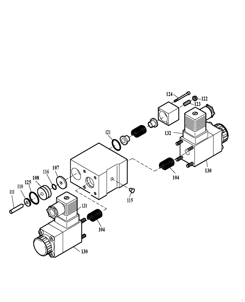 Схема запчастей Case 221D - (23.232[002]) - SOLENOID VALVE (S/N 581101-UP) (35) - HYDRAULIC SYSTEMS