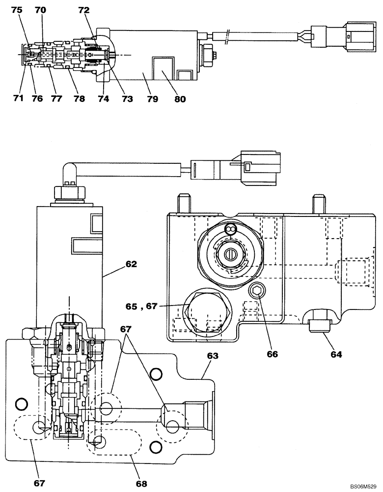 Схема запчастей Case CX210B - (08-94) - KRJ15970 PUMP ASSY, HYDRAULIC - VALVE ASSY (08) - HYDRAULICS