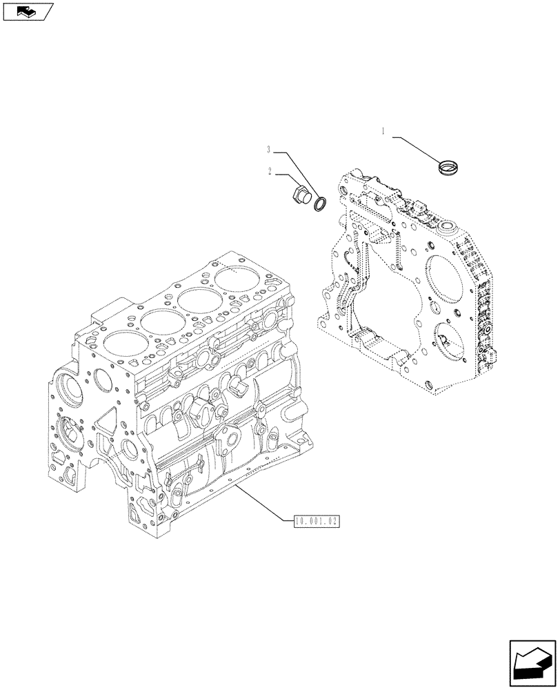 Схема запчастей Case F4HFE413H A007 - (10.101.03) - ENGINE BREATHERS (2855556) (10) - ENGINE