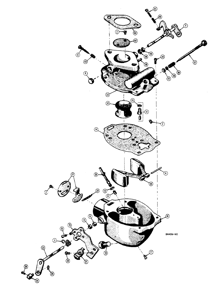 Схема запчастей Case 320B - (018) - G11050 CARBURETOR 