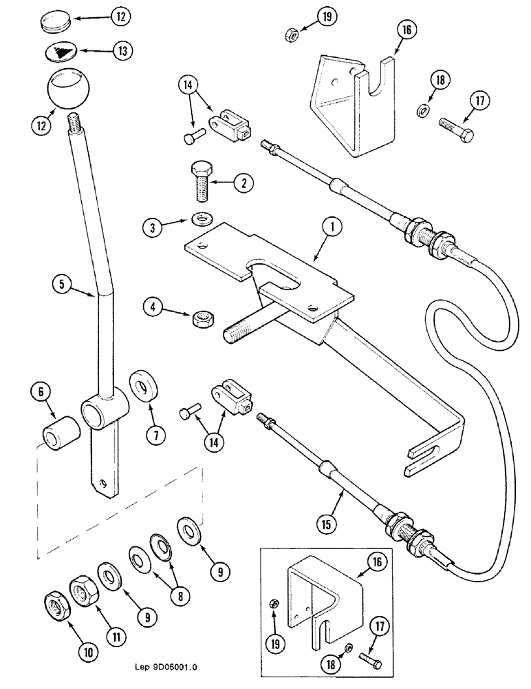 Схема запчастей Case 688C - (9D-20) - ENGINE ACCELERATION (05.1) - UPPERSTRUCTURE CHASSIS/ATTACHMENTS