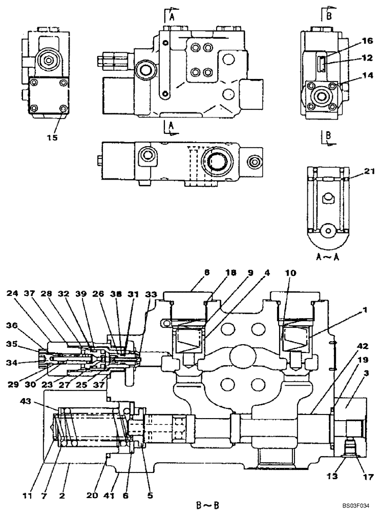 Схема запчастей Case CX135SR - (08-108) - VALVE ASSY, RELIEF - ARM CYLINDER, MODELS WITH LOAD HOLD (08) - HYDRAULICS