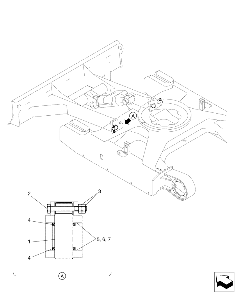 Схема запчастей Case CX36B - (02-021[00]) - DOZER, MOUNTING (35) - HYDRAULIC SYSTEMS