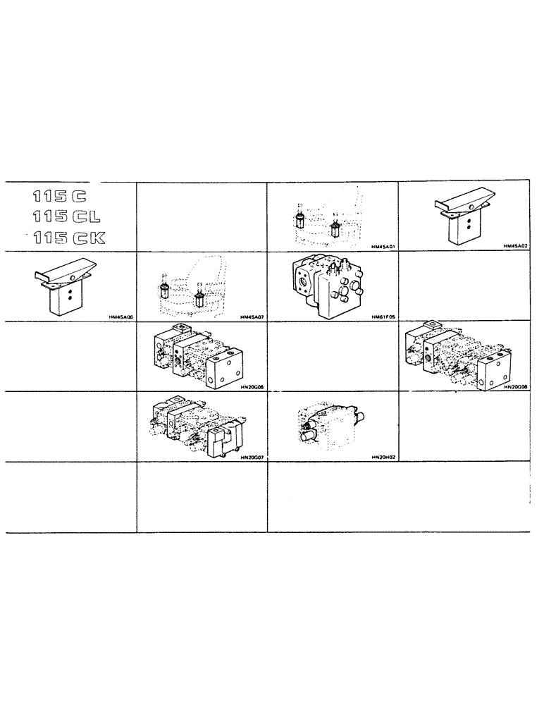 Схема запчастей Case 115CL - (0-16) - 115C, 115CL, 115CK 