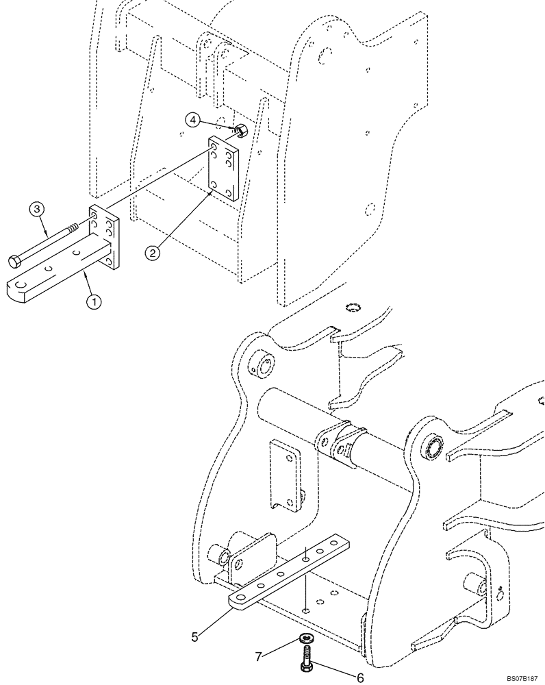 Схема запчастей Case 570MXT - (09-14) - DRAWBAR, RIGID - HITCH, THREE POINT (09) - CHASSIS/ATTACHMENTS