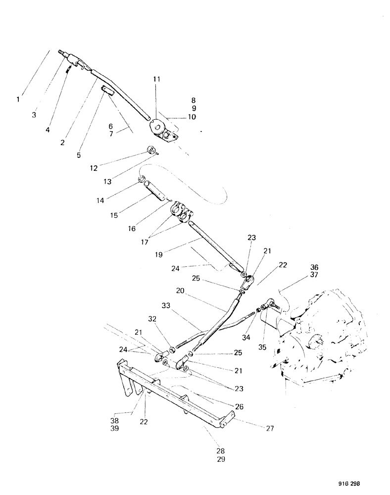 Схема запчастей Case 580F - (110) - SHUTTLE CONTROLS POWER SHUTTLE MODELS (21) - TRANSMISSION