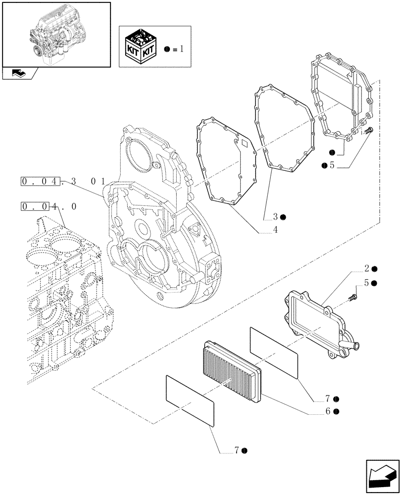 Схема запчастей Case F3AE0684P E909 - (0.04.5) - ENGINE BREATHERS (500386078) 