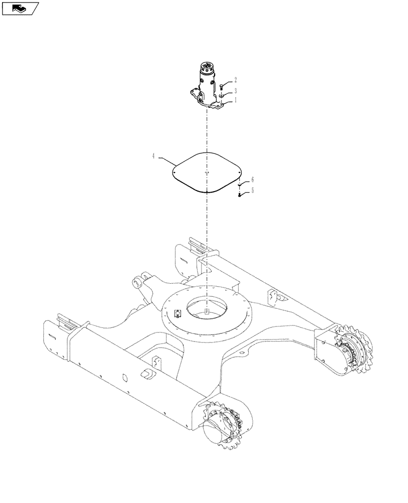 Схема запчастей Case CX55BMSR - (02-005[01]) - JOINT ASSY, SWIVEL (ANGLE DOZER) (39) - FRAMES AND BALLASTING