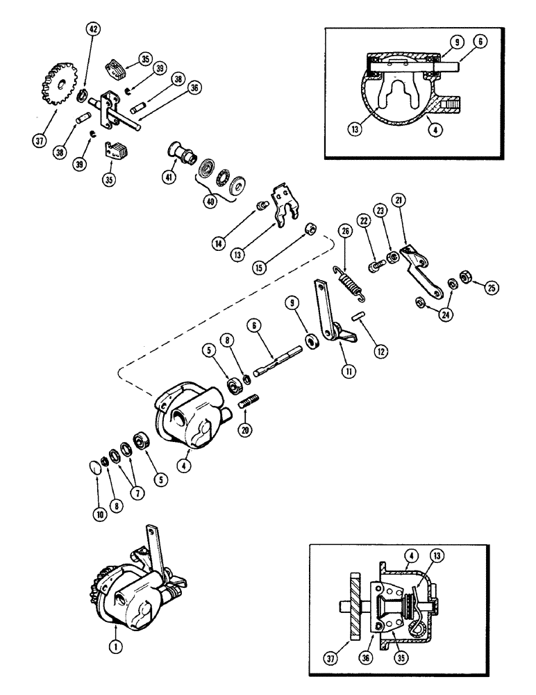 Схема запчастей Case W8E - (052) - GOVERNOR, (377B) SPARK IGNITION ENGINE (03) - FUEL SYSTEM