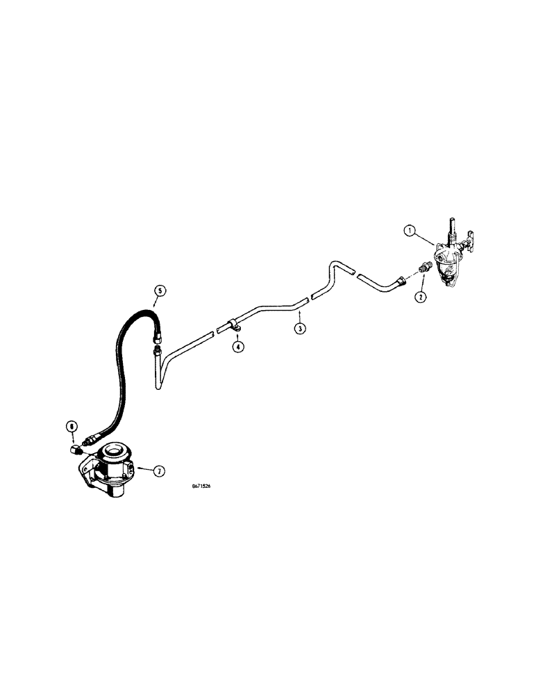 Схема запчастей Case 310G - (050) - FUEL LINES, FUEL PUMP, AND STRAINER - GAS (02) - FUEL SYSTEM