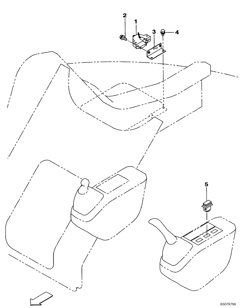 Схема запчастей Case CX135SR - (04-13) - TRAVEL ALARM (04) - ELECTRICAL SYSTEMS