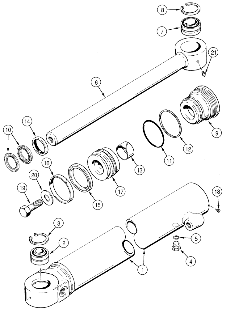 Схема запчастей Case 750H - (08-14) - CYLINDER ASSY ANGLE (08) - HYDRAULICS