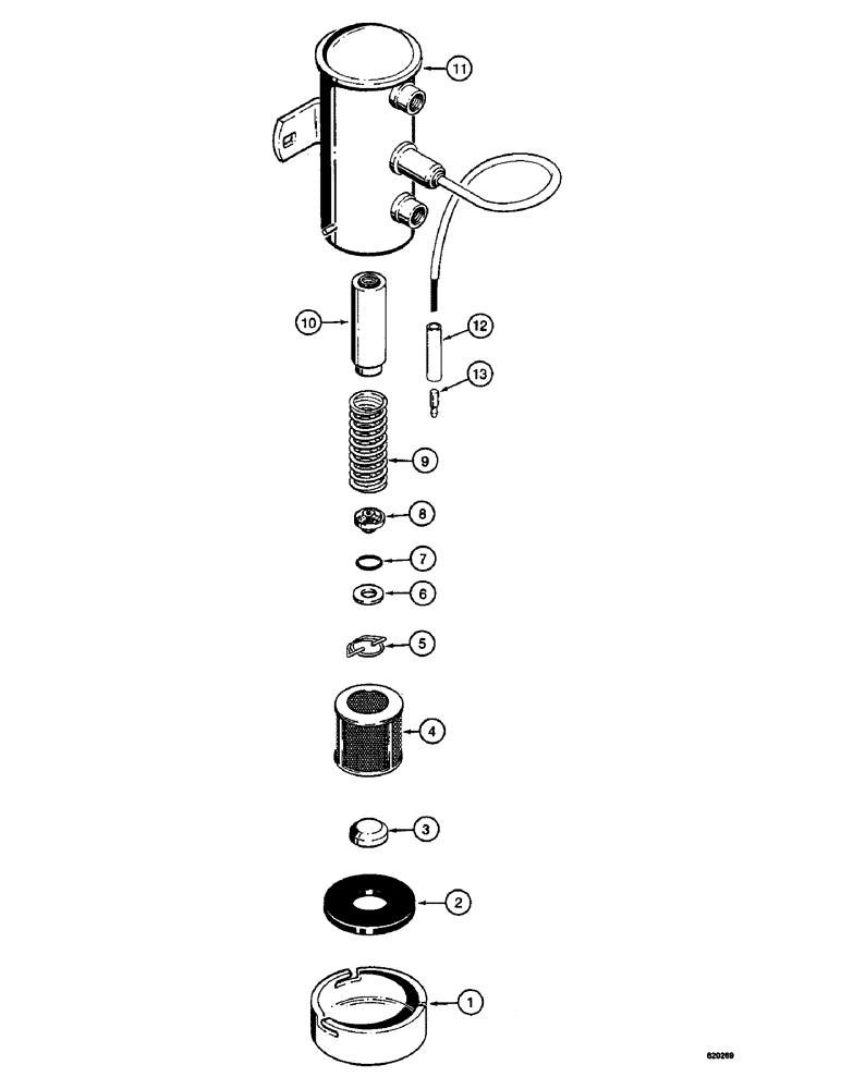 Схема запчастей Case W14 - (080) - L52634 FUEL PUMP (03) - FUEL SYSTEM