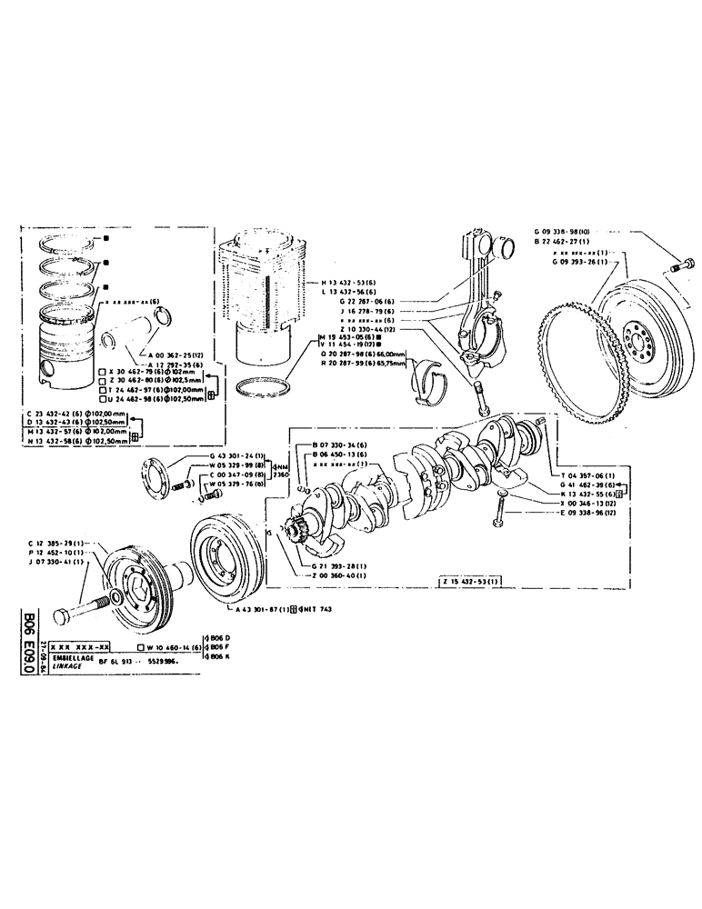 Схема запчастей Case 160CK - (060) - LINKAGE (05) - UPPERSTRUCTURE CHASSIS