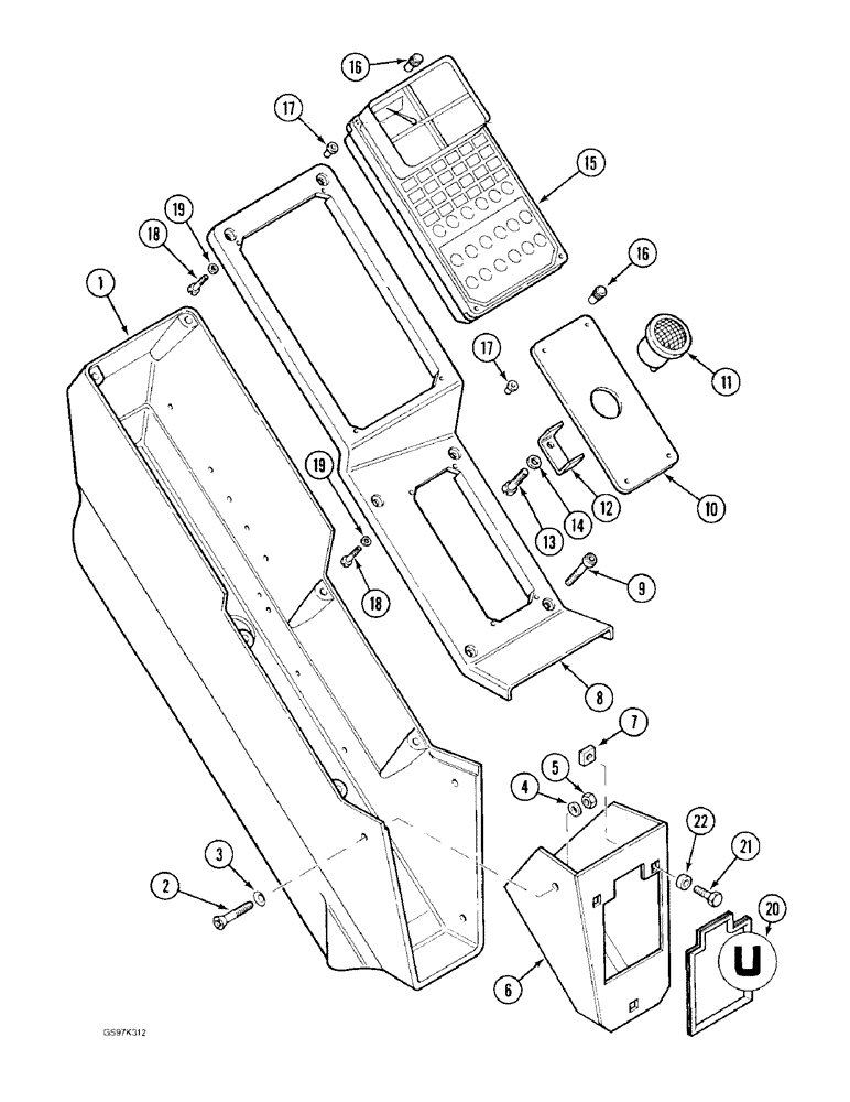 Схема запчастей Case 170C - (4-10) - INSTRUMENT PANEL (04) - ELECTRICAL SYSTEMS