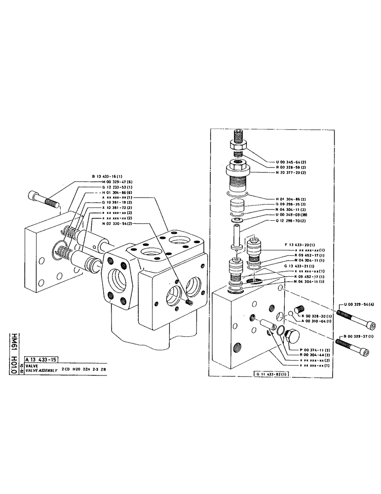 Схема запчастей Case 220 - (195) - VALVE ASSEMBLY (07) - HYDRAULIC SYSTEM