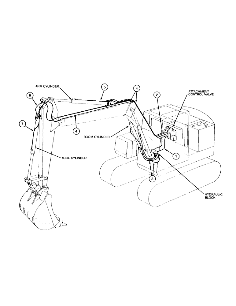 Схема запчастей Case 888 - (1-014) - PICTORIAL INDEX, HYDRAULIC SYSTEM (00) - PICTORIAL INDEX