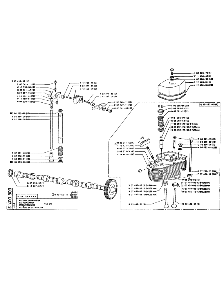 Схема запчастей Case LC80M - (024) - VALVE MECANISM 