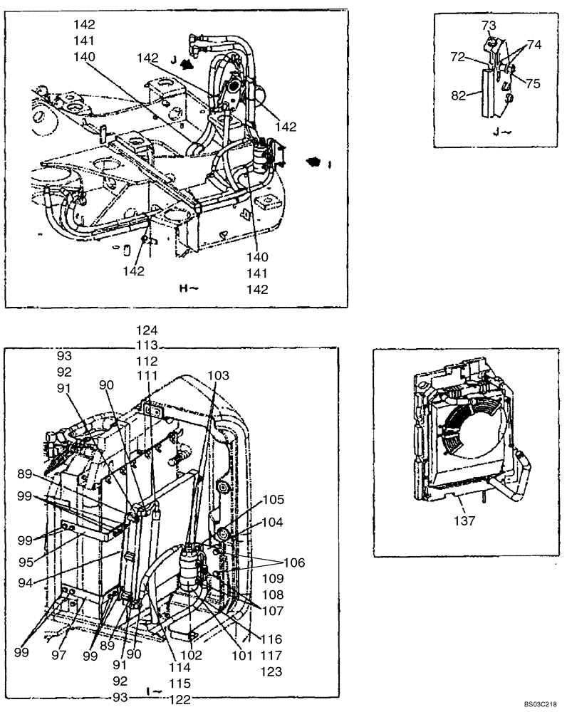 Схема запчастей Case CX80 - (09-31) - AIR CONDITIONING SYSTEM (09) - CHASSIS/ATTACHMENTS