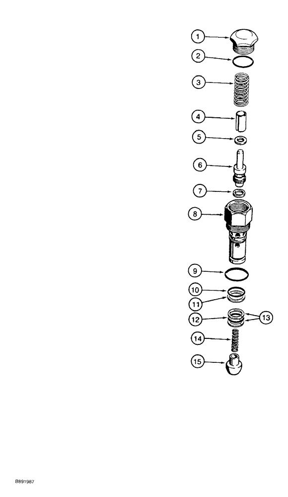 Схема запчастей Case 550G - (8-46) - CIRCUIT RELIEF VALVE (07) - HYDRAULIC SYSTEM