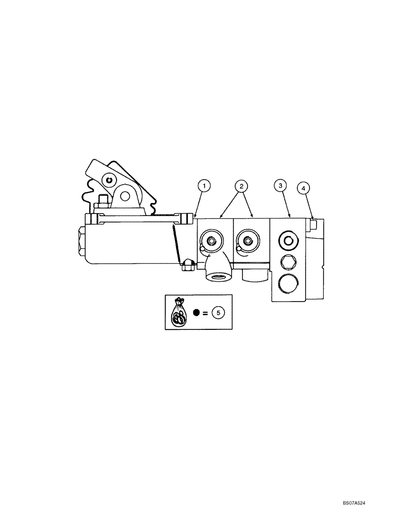 Схема запчастей Case 865 VHP - (07.07[00]) - BRAKE VALVE (GRAZIANO) (07) - BRAKES