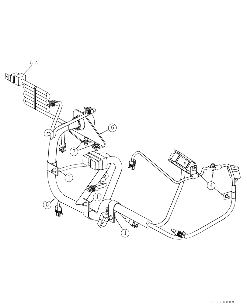 Схема запчастей Case CX240LR - (04-04) - HARNESS - ELECTRONIC IGNITION CONTROL MODULE (04) - ELECTRICAL SYSTEMS