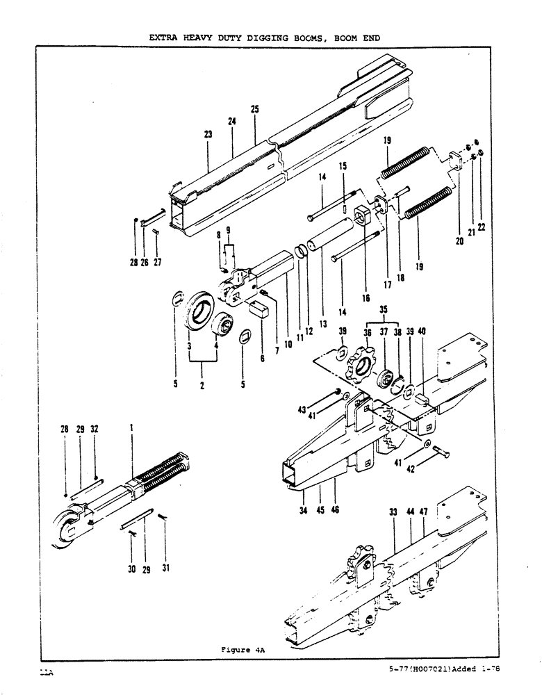 Схема запчастей Case DAVIS - (11A) - EXTRA HEAVY DUTY DIGGING BOOMS, BOOM END 