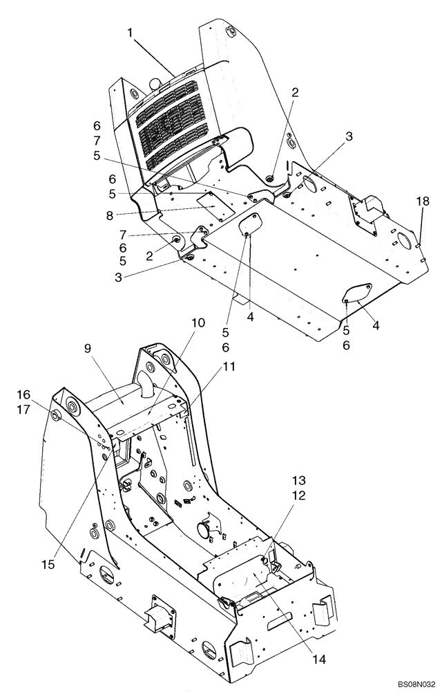 Схема запчастей Case 445CT - (09-12) - CHASSIS (445CT) (09) - CHASSIS