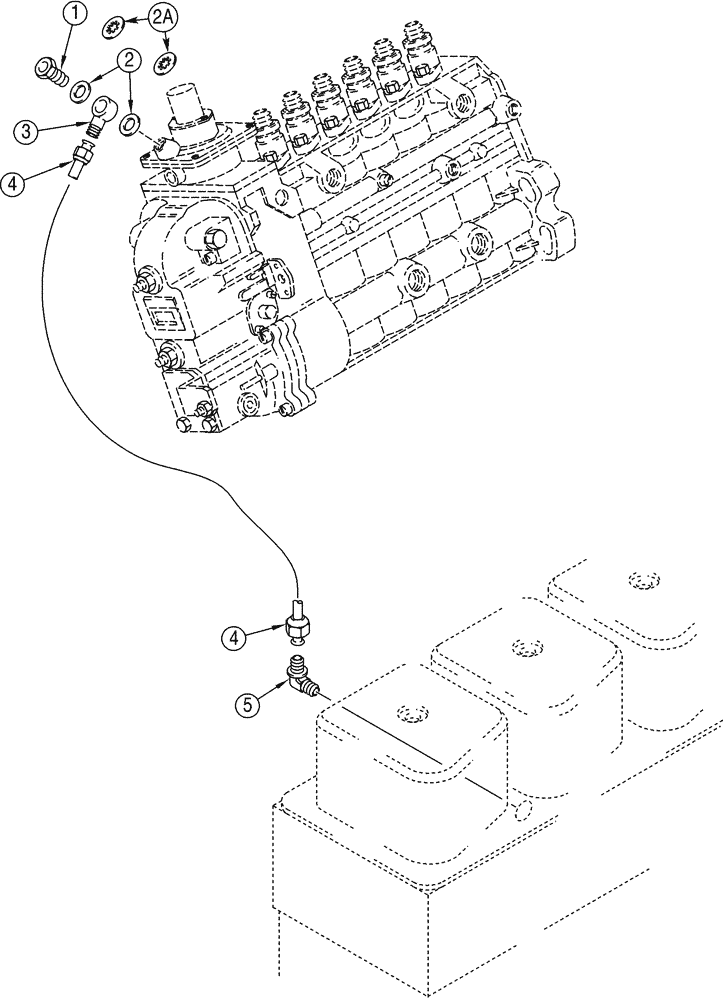 Схема запчастей Case 621C - (03-014) - ANEROID AND WASTEGATE SYSTEM (NORTH AMERICA/EUROPE), 6T-590 EMISSIONS CERTIFIED ENGINE (03) - FUEL SYSTEM