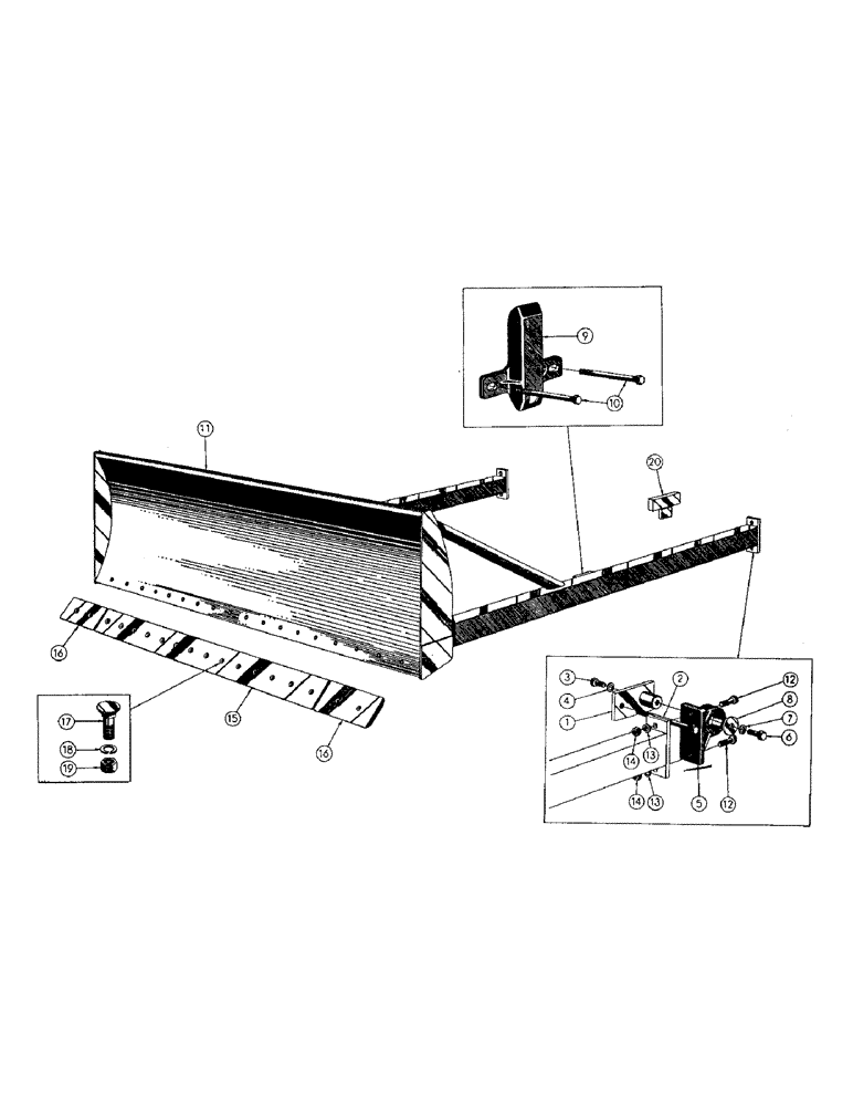 Схема запчастей Case 256 - (078) - STRAIGHT DOZER INSTALLATION - INDUSTRIAL (05) - UPPERSTRUCTURE CHASSIS