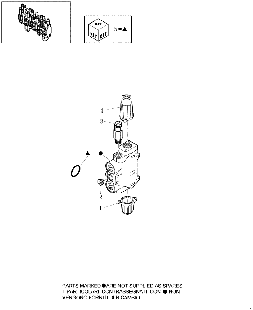 Схема запчастей Case CX31B - (1.050A[12]) - HYDRAULIC CONTROL VALVE - COMPONENTS (BUCKET) (35) - HYDRAULIC SYSTEMS