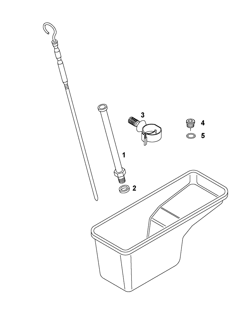 Схема запчастей Case 327B - (01A00000274[001]) - DIPSTICK SUPPORT PARTS (87521044) (01) - ENGINE