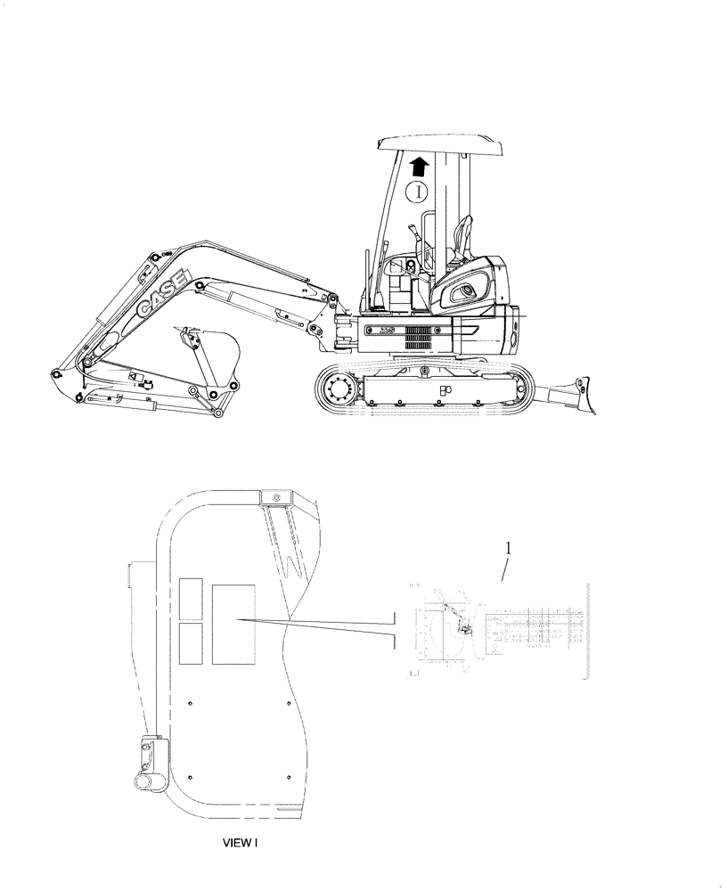 Схема запчастей Case CX31B - (5.0088[14]) - DECALS (SAFETY VALVE) - 747936080 (90) - PLATFORM, CAB, BODYWORK AND DECALS