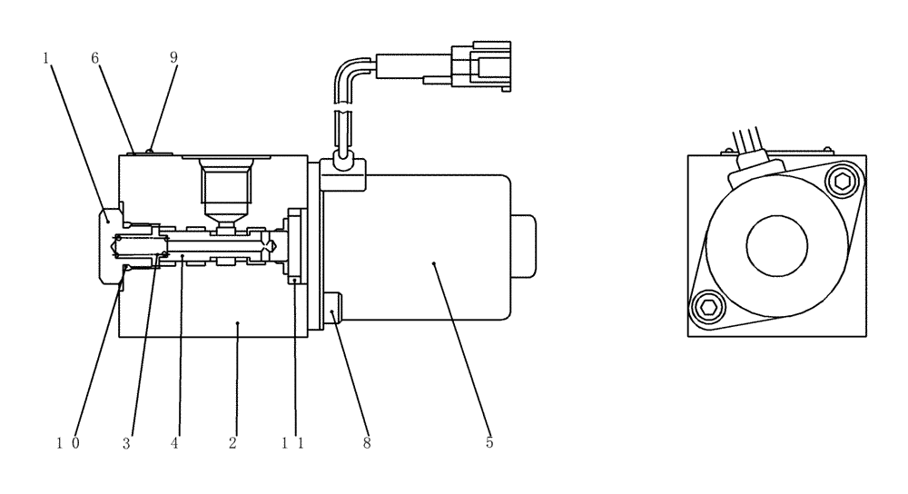 Схема запчастей Case CX31B - (HC855-01[1]) - SOLENOID VALVE (35) - HYDRAULIC SYSTEMS