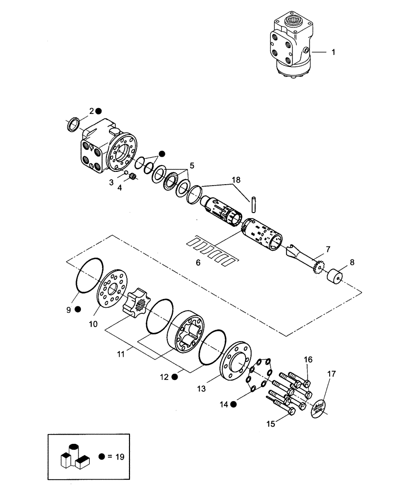 Схема запчастей Case 325 - (3.413A[09A]) - POWER STEERING (09) - Implement / Hydraulics / Frame / Brakes