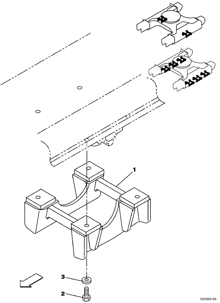 Схема запчастей Case CX290B - (05-02) - GUARD, TRANSMISSION (11) - TRACKS/STEERING