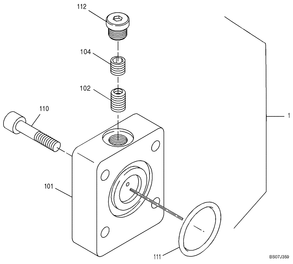 Схема запчастей Case 21E - (22.131[2988377000]) - REGULATION HYDRAULIC MOTOR (COVER) (35) - HYDRAULIC SYSTEMS