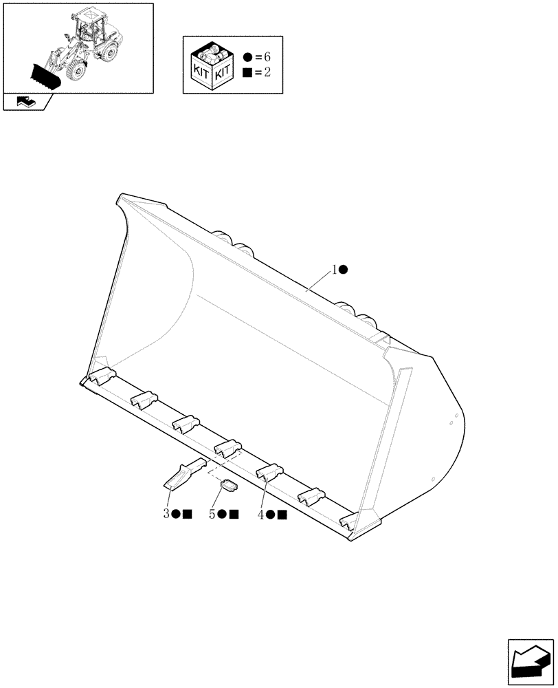 Схема запчастей Case 221E - (695[01]) - (0.9M³) X 2050 MMSTANDARD BUCKET WITH WELDED TEETH - BEFORE DATE 15 JUNE, 2011 (09) - LOADER/BACKHOE