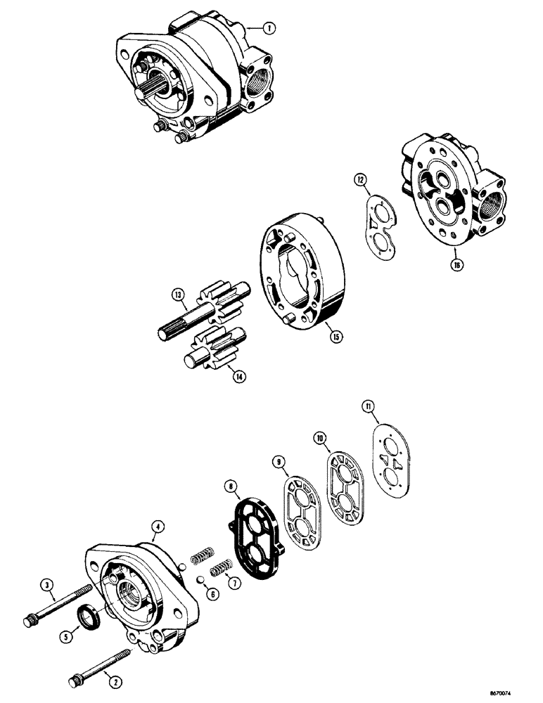 Схема запчастей Case 530 - (80) - D31254 HYDRAULIC PUMP (35) - HYDRAULIC SYSTEMS