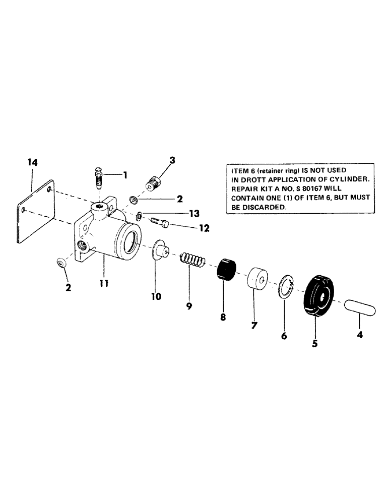 Схема запчастей Case 35EC - (081) - TRACK BRAKE CYLINDER, * (USED ON UNITS WITH SERIAL NUMBER 300 THRU 6266044) (07) - HYDRAULIC SYSTEM