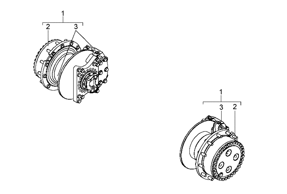 Схема запчастей Case 327B - (30A00000060[001]) - SECTION INDEX, FRONT WHEEL HUB ASSY W/DRY BRAKE (89500416930) (11) - AXLES/WHEELS