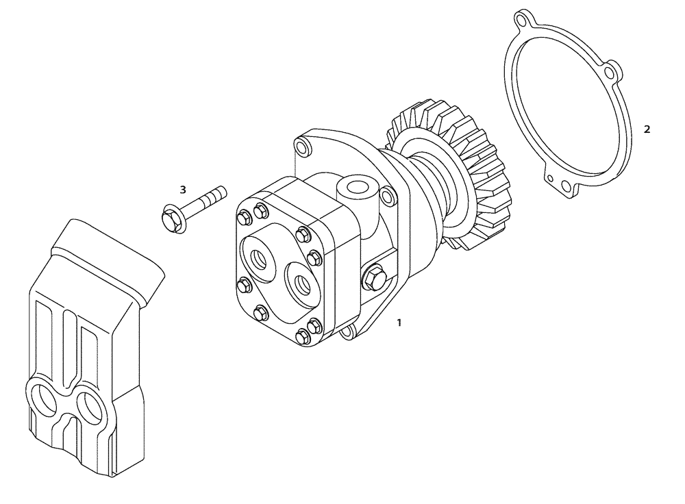 Схема запчастей Case 335B - (01A11000160[001]) - FUEL PUMP (87318990) (01) - ENGINE