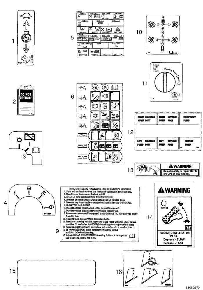 Схема запчастей Case 750K - (09-48) - DECALS - CANADIAN FRENCH (09) - CHASSIS/ATTACHMENTS