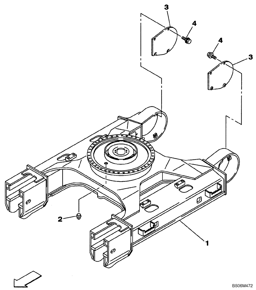 Схема запчастей Case CX240B - (05-01) - UNDERCARRIAGE (11) - TRACKS/STEERING